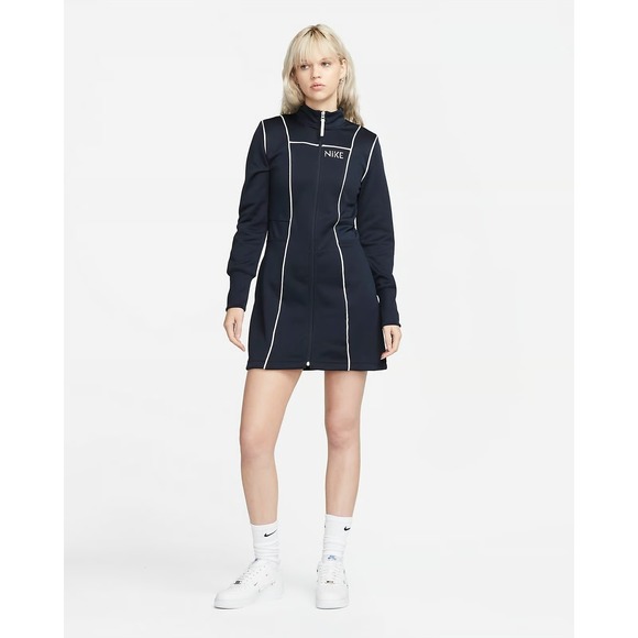 Nike Dresses & Skirts - Nike Serena Williams Tennis Dress Women's XS Navy White Zip Front Skort Athletic